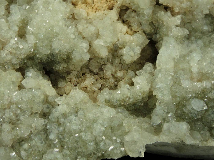 Quartz, Datolite, Calcite over Pectolite from Millington Quarry, Bernards Township, Somerset County, New Jersey