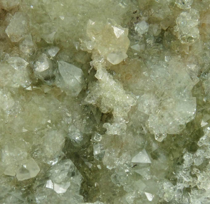 Quartz, Datolite, Calcite over Pectolite from Millington Quarry, Bernards Township, Somerset County, New Jersey