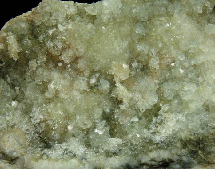 Quartz, Datolite, Calcite over Pectolite from Millington Quarry, Bernards Township, Somerset County, New Jersey