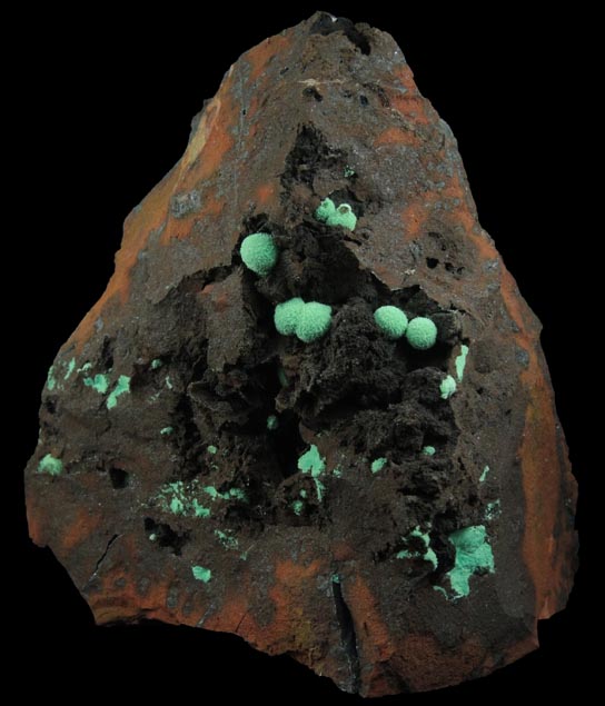 Malachite from Morenci Mine, 4750' Level, Lone Star Area, Clifton District, Greenlee County, Arizona