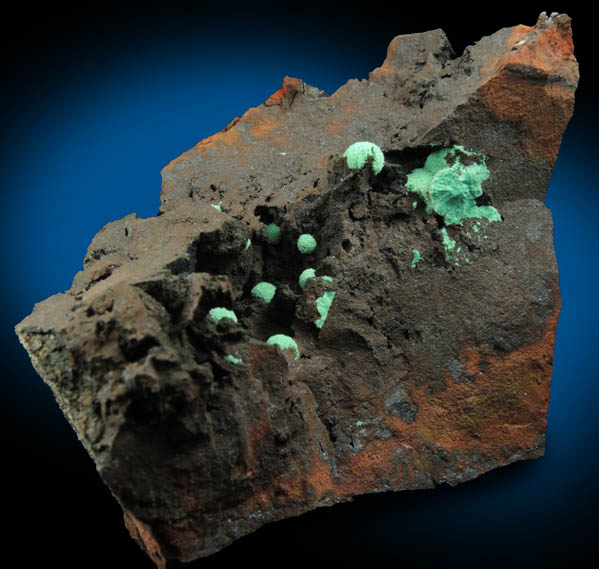 Malachite from Morenci Mine, 4750' Level, Lone Star Area, Clifton District, Greenlee County, Arizona