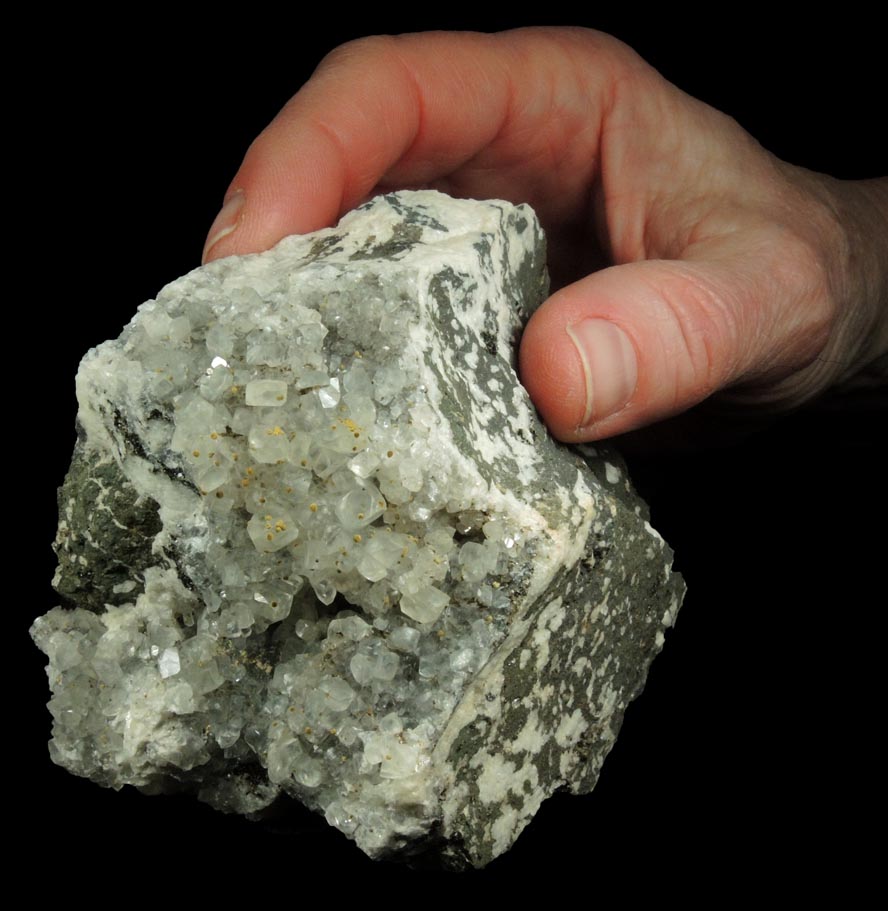 Quartz and Calcite with Goethite from Millington Quarry, Bernards Township, Somerset County, New Jersey