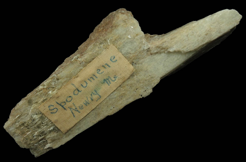 Spodumene from Plumbago Mountain, Newry, Oxford County, Maine