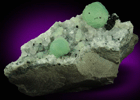 Prehnite on Calcite with Babingtonite-Chlorite from Upper New Street Quarry, Paterson, Passaic County, New Jersey