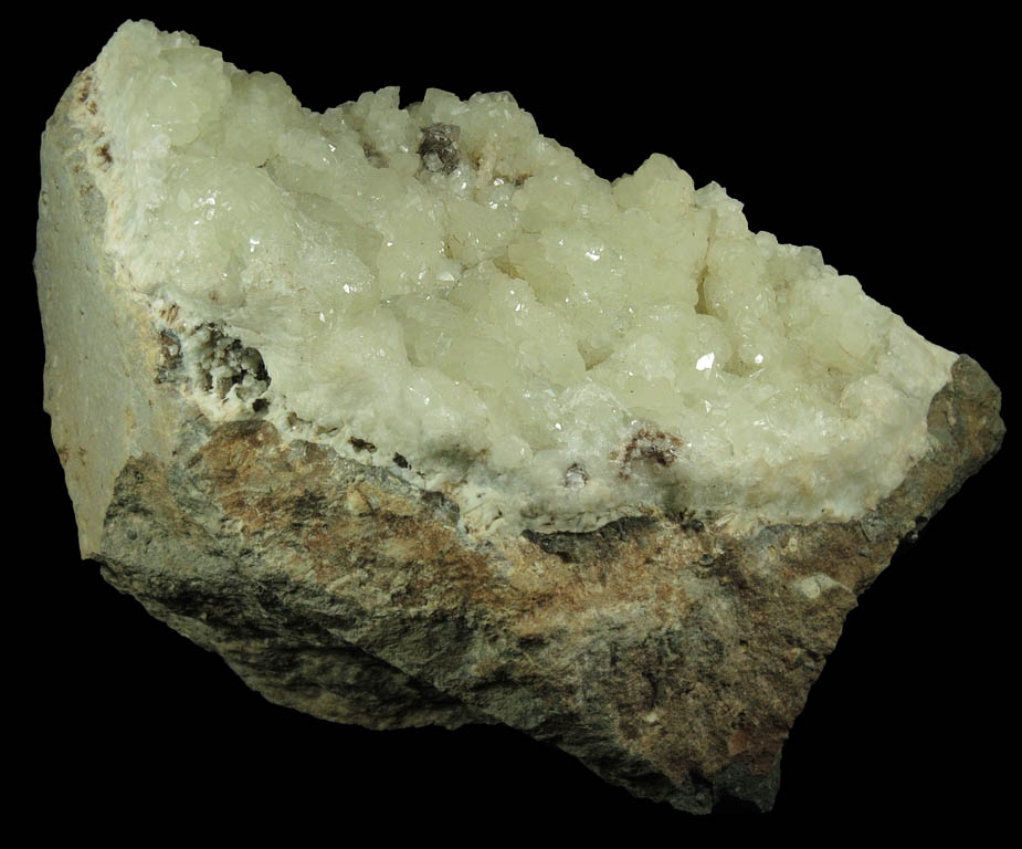 Datolite with Calcite and filiform Pyrite from Millington Quarry, Bernards Township, Somerset County, New Jersey