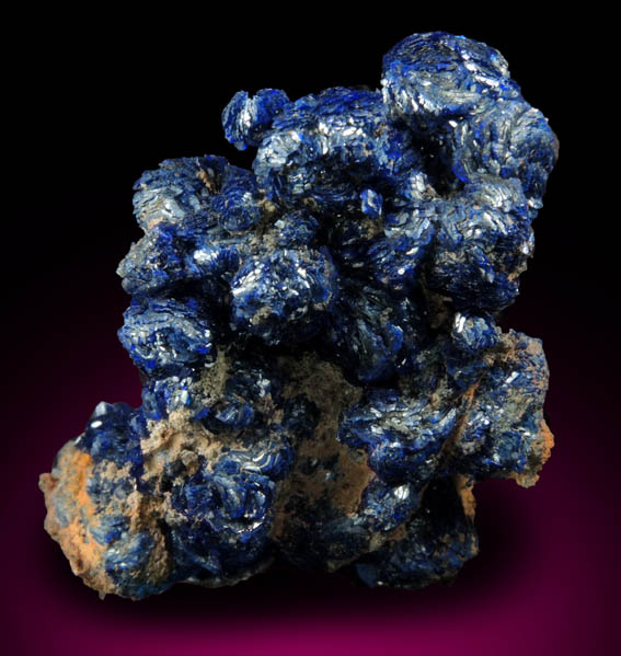 Azurite from Morenci Mine, 4750' Level, Lone Star Area, Clifton District, Greenlee County, Arizona