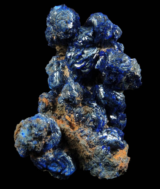 Azurite from Morenci Mine, 4750' Level, Lone Star Area, Clifton District, Greenlee County, Arizona