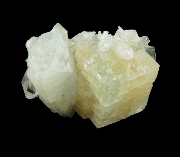 Chabazite, Heulandite, Calcite, Quartz from Millington Quarry, Bernards Township, Somerset County, New Jersey