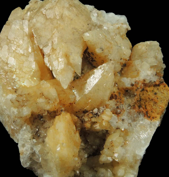 Calcite from Lime Crest Quarry (Limecrest), Sussex Mills, 4.5 km northwest of Sparta, Sussex County, New Jersey