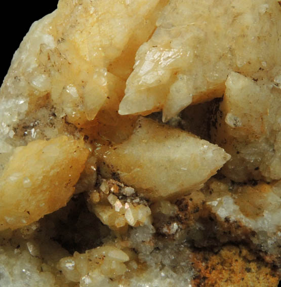 Calcite from Lime Crest Quarry (Limecrest), Sussex Mills, 4.5 km northwest of Sparta, Sussex County, New Jersey