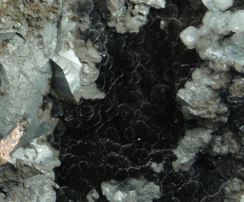 Psilomelane (Pyrolusite, Romanchite, Cryptomelane) from Lake Valley District, Sierra County, New Mexico