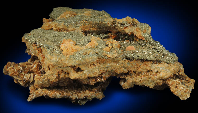 Pyrite and Siderite from Eagle Mine, Gilman District, Eagle County, Colorado