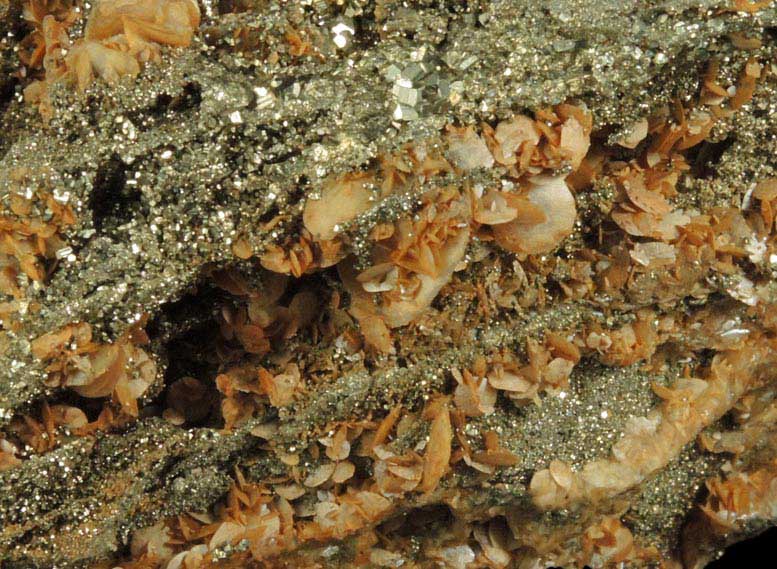 Pyrite and Siderite from Eagle Mine, Gilman District, Eagle County, Colorado