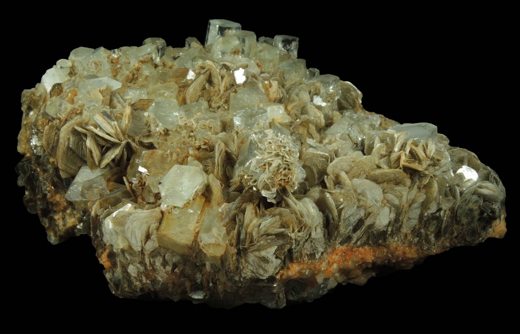 Beryl var. Aquamarine with Muscovite from Nagar, Hunza Valley, Gilgit District, Gilgit-Baltistan, Pakistan