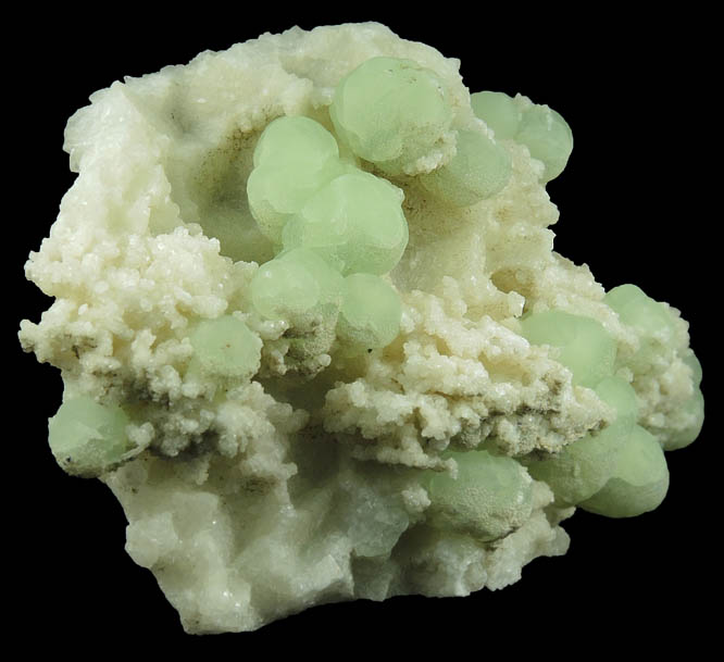 Prehnite on Datolite with Pyrite from Millington Quarry, Bernards Township, Somerset County, New Jersey