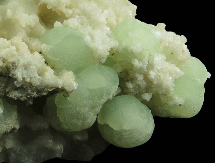 Prehnite on Datolite with Pyrite from Millington Quarry, Bernards Township, Somerset County, New Jersey