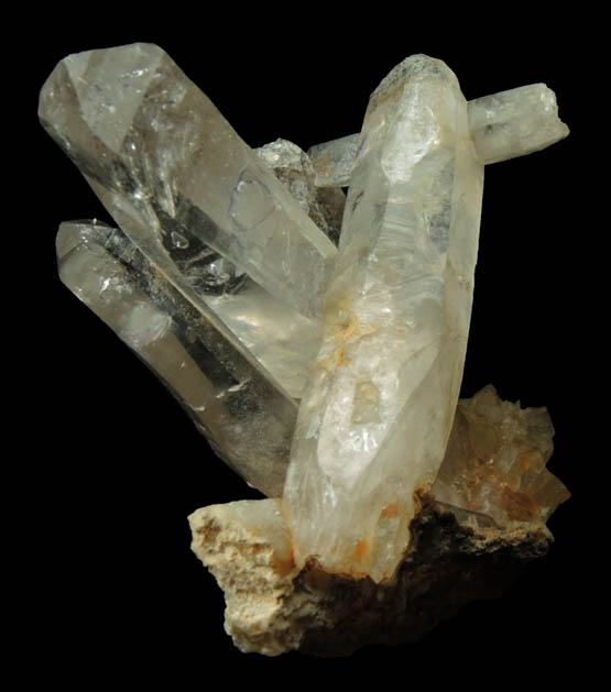 Quartz with moveable internal bubble (Enhydro) from Biedell Creek Quartz Prospects, Crystal Hill, 12.5 km northwest of La Garita, Saguache County, Colorado