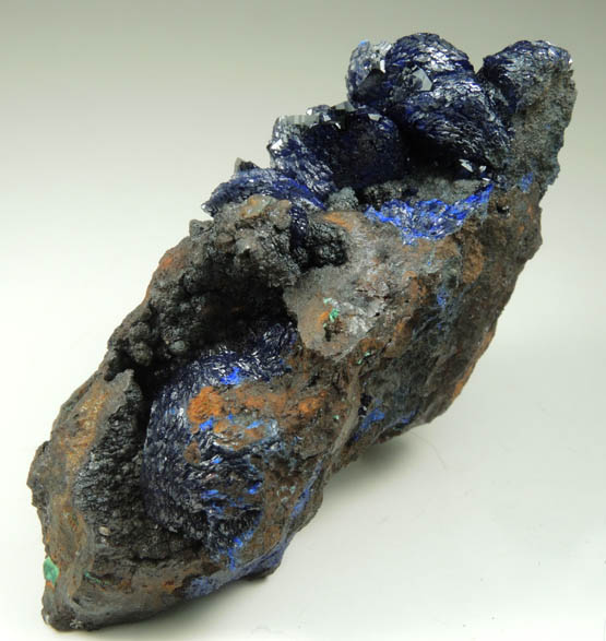 Azurite from Morenci Mine, 4750' Level, Lone Star Area, Clifton District, Greenlee County, Arizona