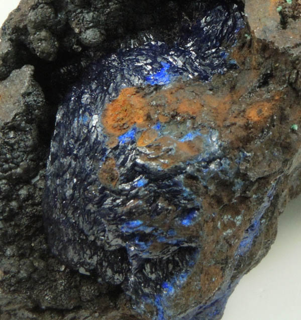 Azurite from Morenci Mine, 4750' Level, Lone Star Area, Clifton District, Greenlee County, Arizona