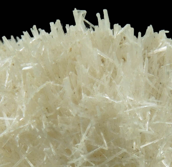 Natrolite over Calcite and Prehnite from Upper New Street Quarry, Paterson, Passaic County, New Jersey