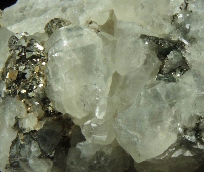 Calcite, Marcasite, Pyrite from Ramsbeck, Meschede, Sauerland, Nordrhein-Westfalen, Germany