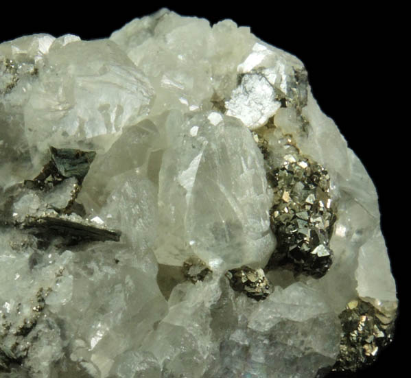 Calcite, Marcasite, Pyrite from Ramsbeck, Meschede, Sauerland, Nordrhein-Westfalen, Germany