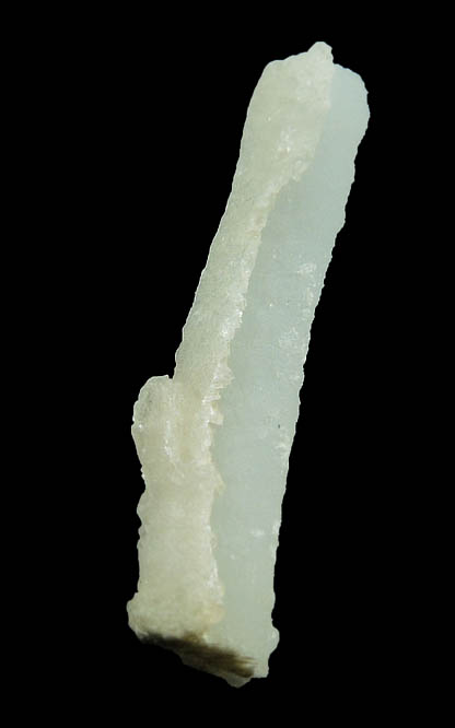 Celestine stalactite with Calcite coating from Picunches, Neuqun, Argentina