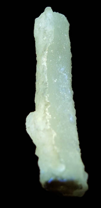 Celestine stalactite with Calcite coating from Picunches, Neuqun, Argentina