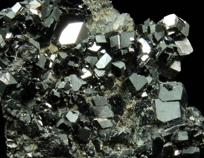 Andradite var. Melanite Garnet from New Idria District, San Benito County, California