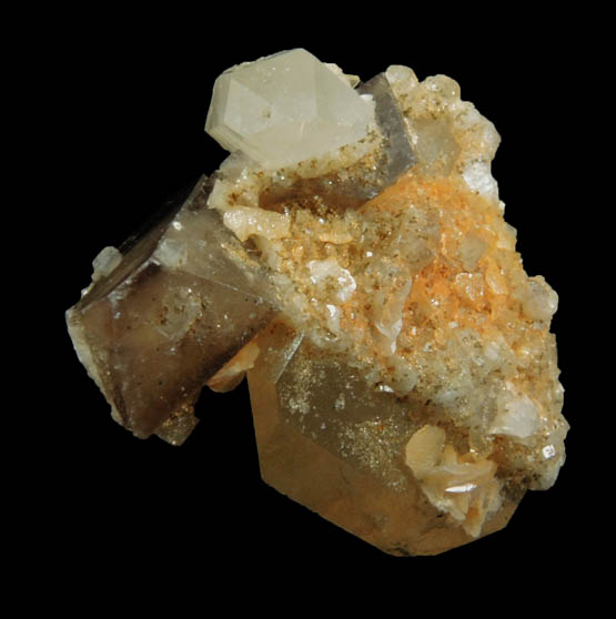 Scheelite, Quartz, Calcite, Dolomite from Yaogangxian Mine, Nanling Mountains, Hunan, China