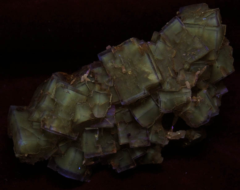 Fluorite with minor Calcite from Cave-in-Rock District, Hardin County, Illinois
