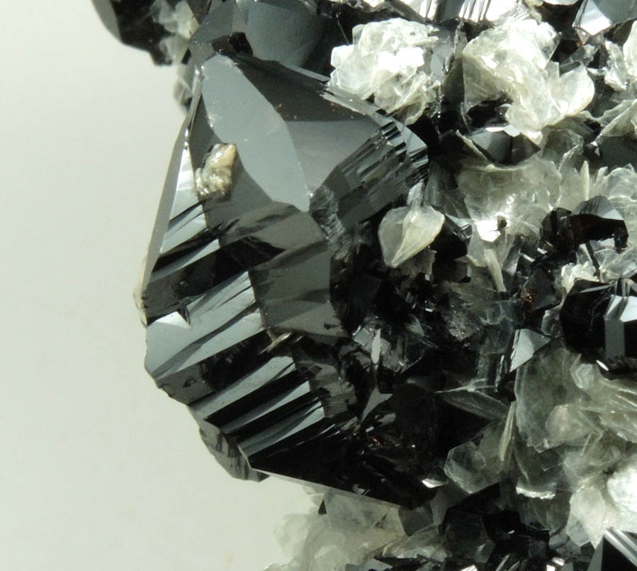 Cassiterite on Muscovite from Xuebaoding Mountain, near Pingwu, Sichuan Province, China