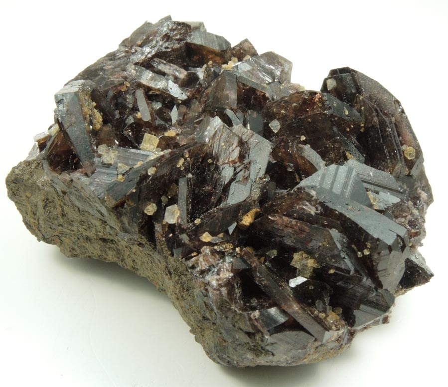 Axinite-(Fe) with Quartz from Nandan, Hechi, Guangxi, China