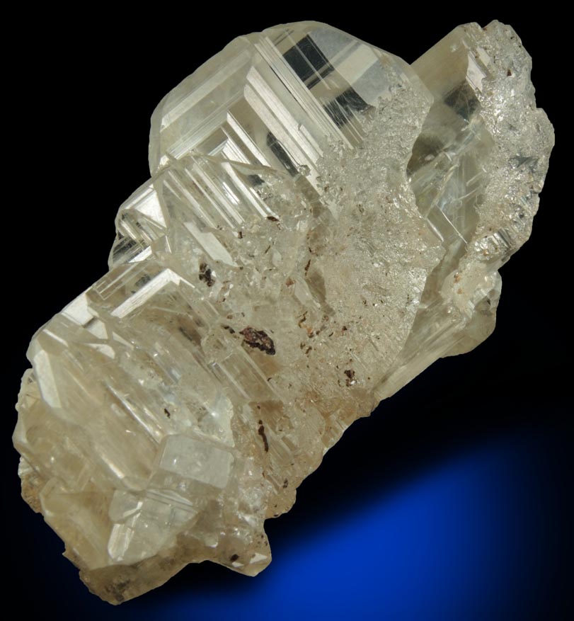 Cerussite (twinned crystals) from Touissit Mine, 21 km SSE of Oujda, Jerada Province, Oriental, Morocco