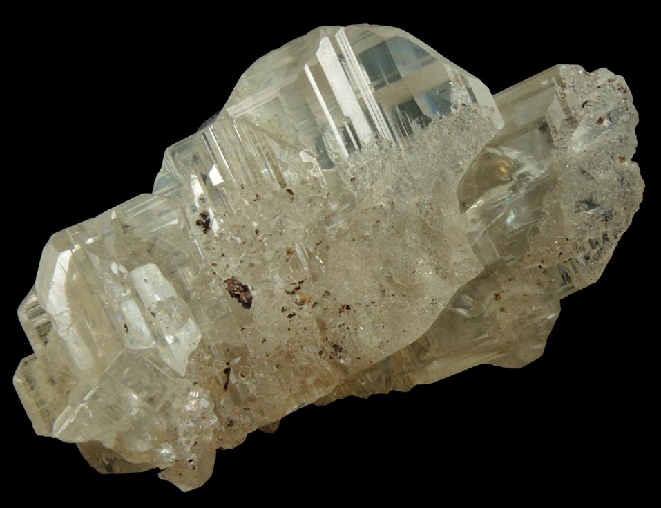 Cerussite (twinned crystals) from Touissit Mine, 21 km SSE of Oujda, Jerada Province, Oriental, Morocco