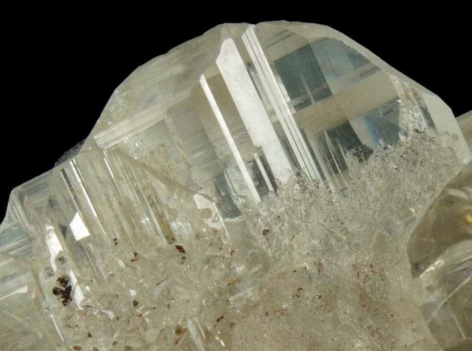 Cerussite (twinned crystals) from Touissit Mine, 21 km SSE of Oujda, Jerada Province, Oriental, Morocco