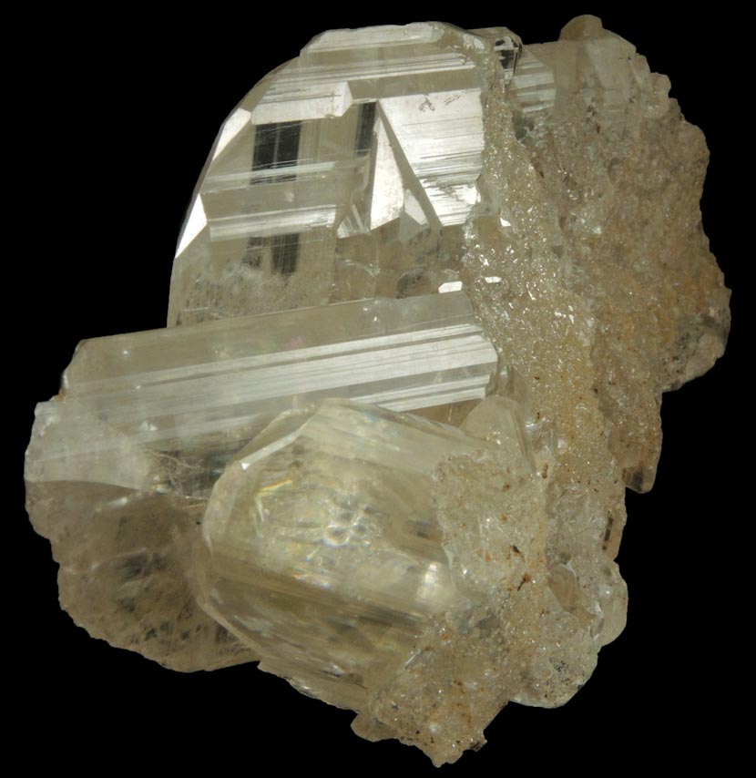 Cerussite (twinned crystals) from Touissit Mine, 21 km SSE of Oujda, Jerada Province, Oriental, Morocco