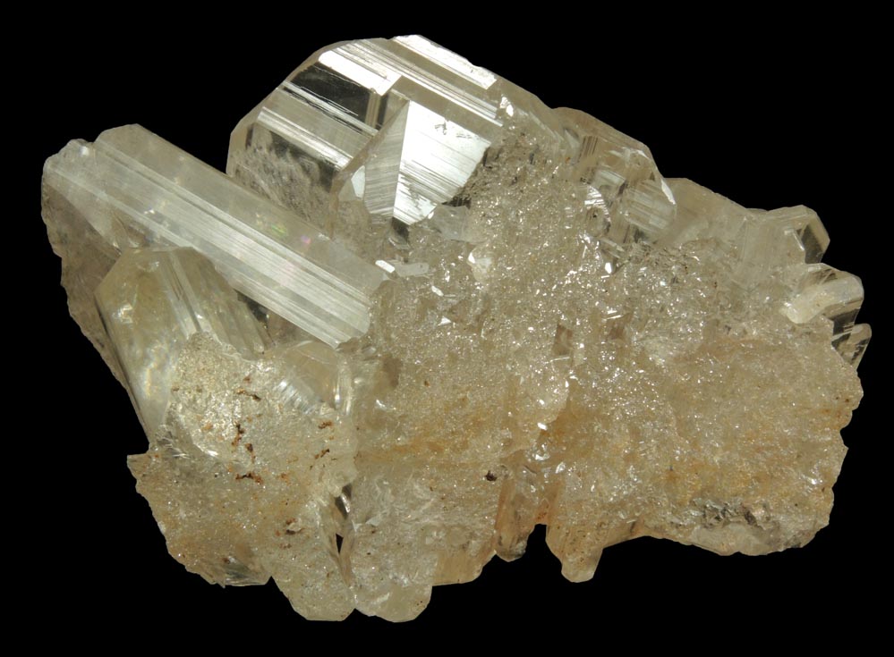 Cerussite (twinned crystals) from Touissit Mine, 21 km SSE of Oujda, Jerada Province, Oriental, Morocco