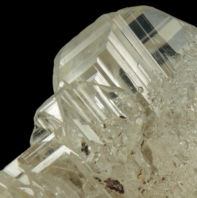 Cerussite (twinned crystals) from Touissit Mine, 21 km SSE of Oujda, Jerada Province, Oriental, Morocco