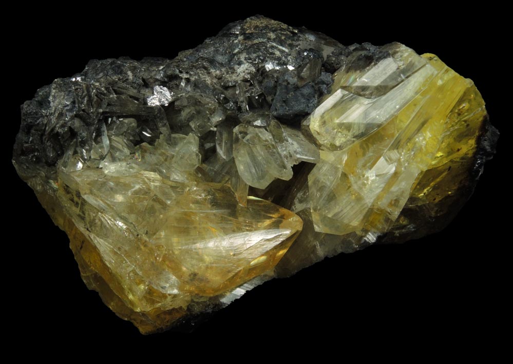 Anglesite in Galena from Touissit Mine, 21 km SSE of Oujda, Jerada Province, Oriental, Morocco