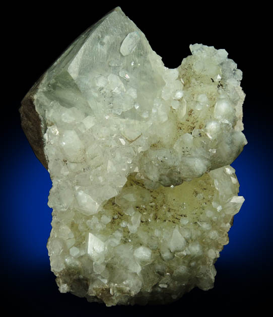 Apophyllite over Calcite and Prehnite from Millington Quarry, Bernards Township, Somerset County, New Jersey