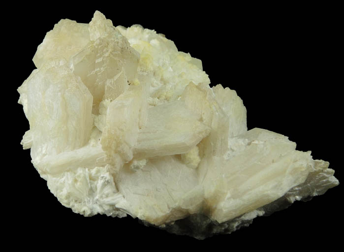 Stilbite in Laumontite from Upper New Street Quarry, Paterson, Passaic County, New Jersey