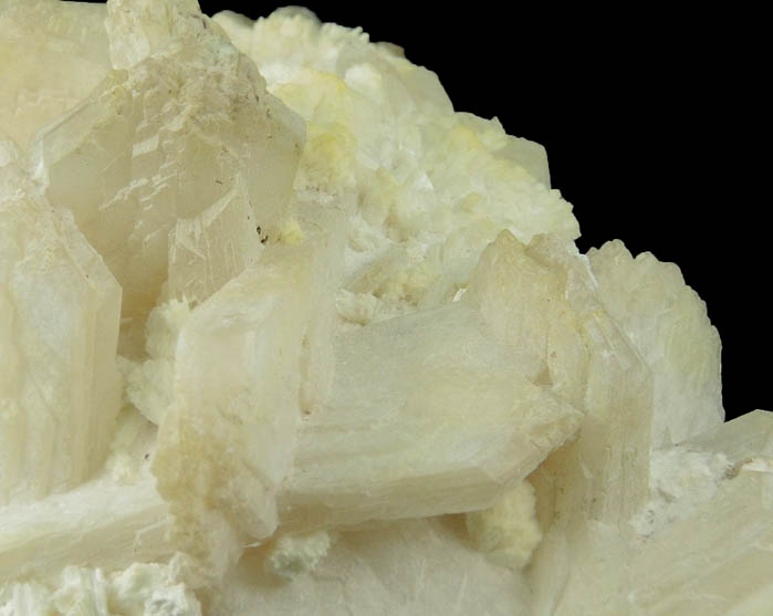 Stilbite in Laumontite from Upper New Street Quarry, Paterson, Passaic County, New Jersey