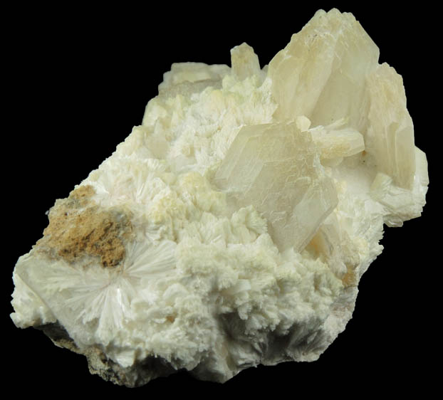 Stilbite in Laumontite from Upper New Street Quarry, Paterson, Passaic County, New Jersey