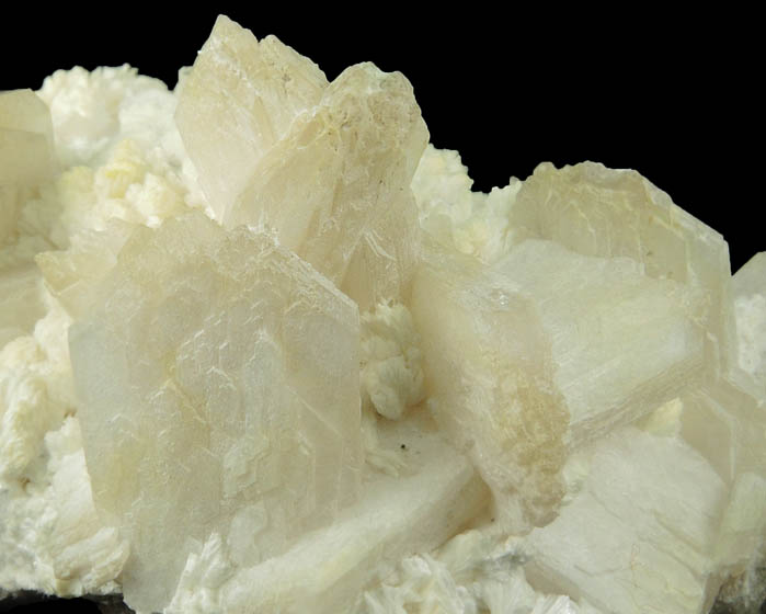 Stilbite in Laumontite from Upper New Street Quarry, Paterson, Passaic County, New Jersey