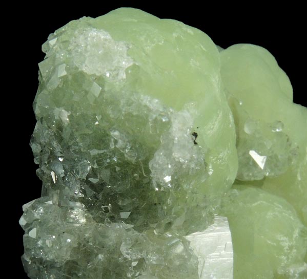 Prehnite with Apophyllite and Calcite from Millington Quarry, Bernards Township, Somerset County, New Jersey