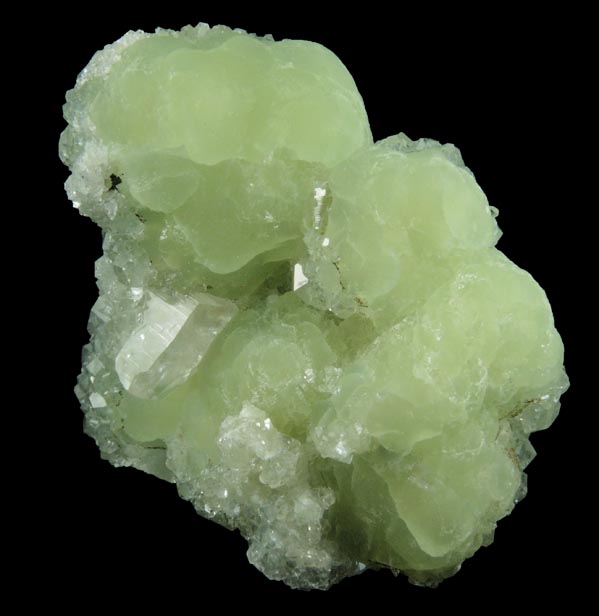 Prehnite with Apophyllite and Calcite from Millington Quarry, Bernards Township, Somerset County, New Jersey