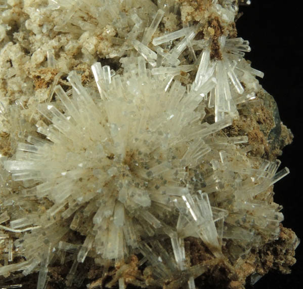 Natrolite and Analcime over Apophyllite from Millington Quarry, Bernards Township, Somerset County, New Jersey