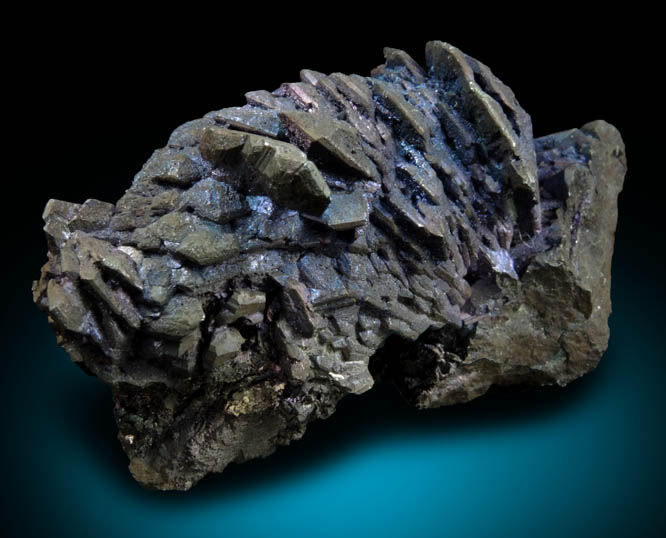 Chalcocite with Chalcopyrite-Bornite coating from Flambeau Mine, Ladysmith, Rusk County, Wisconsin