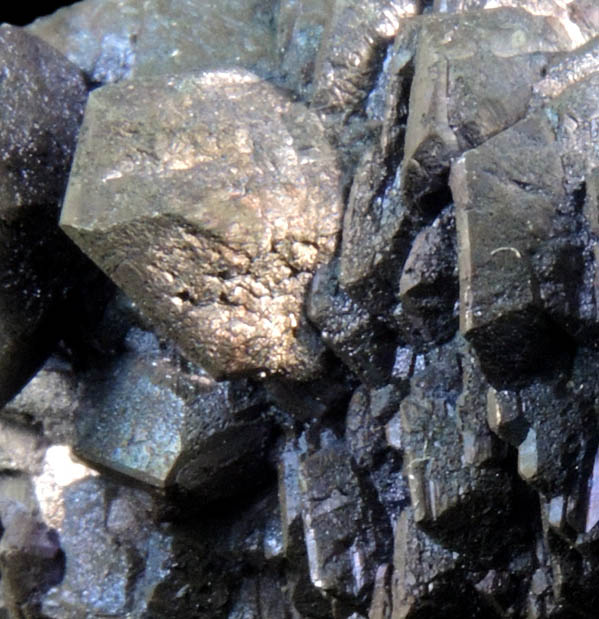 Chalcocite with Chalcopyrite-Bornite coating from Flambeau Mine, Ladysmith, Rusk County, Wisconsin